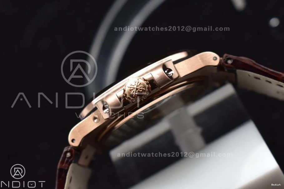 Edition GRF Strap Gray RG Brown on Nautilus Croco Best SS A23J 5712 Dial 0426